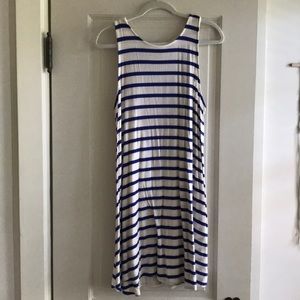 White and Blue Old Navy Tank Dress